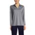 School Uniform Women's Rapid Dry Long Sleeve Sport Collar Polo, Front