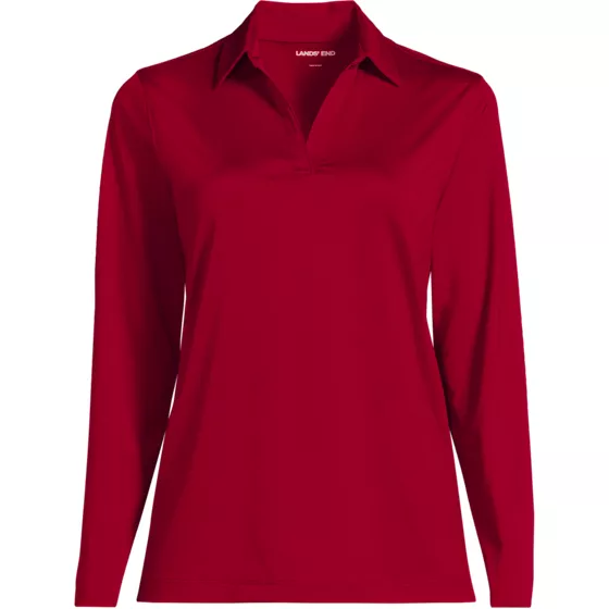 Women's Rapid Dry Long Sleeve Sport Collar Polo - primary