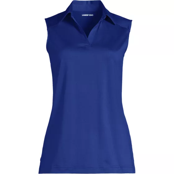 Women's Rapid Dry Performance Sport Neck Sleeveless Polo Shirt - primary