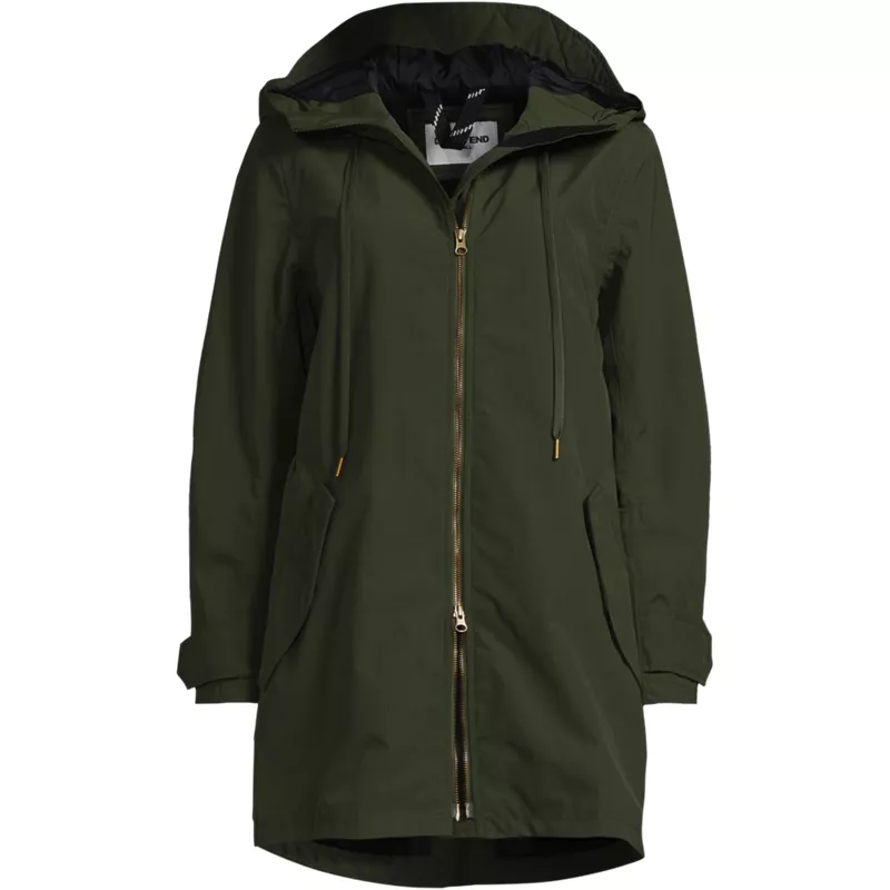 Women's Plus Size Squall A-Line Rain Jacket, Front
