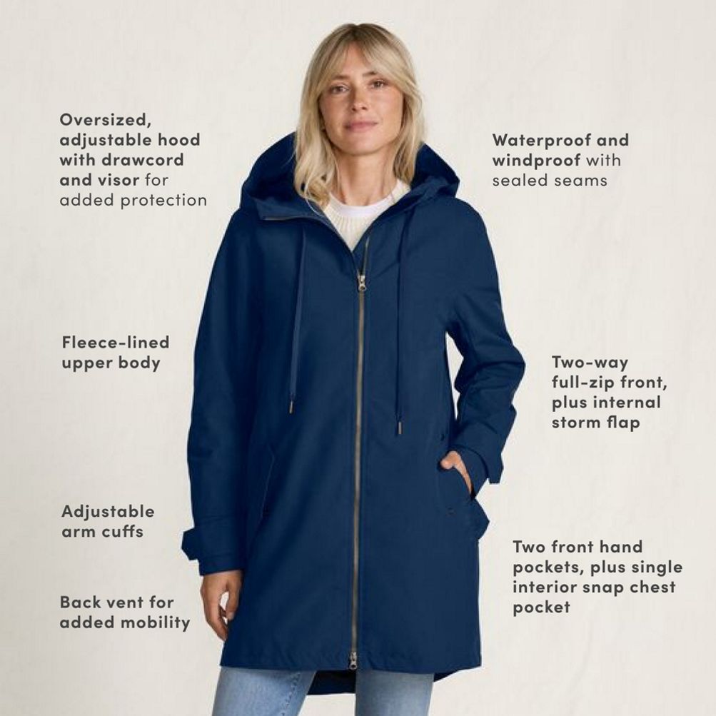 Women's Squall A-Line Rain Jacket | Lands' End