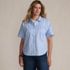 Women's Cooling Elbow Sleeve Button Front Shirt, Front