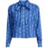 Women's Carefree Cotton Shirt with Removable Bow, Front
