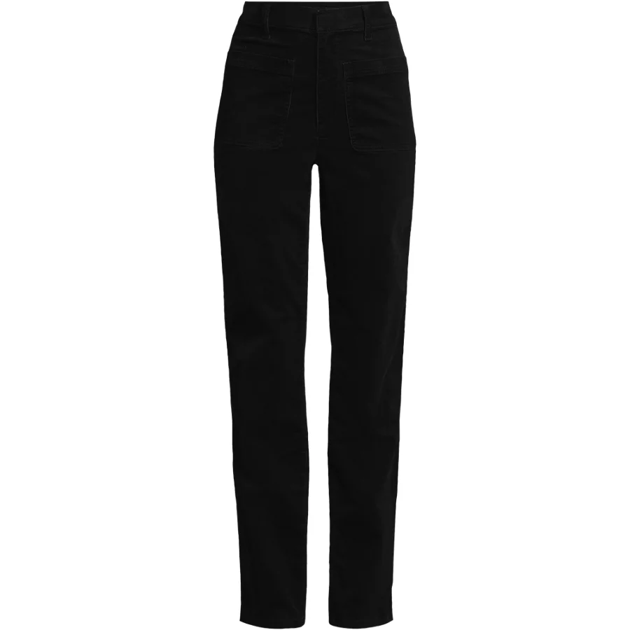 Women's Corduroy High Rise Rail Straight Leg Pants view 3