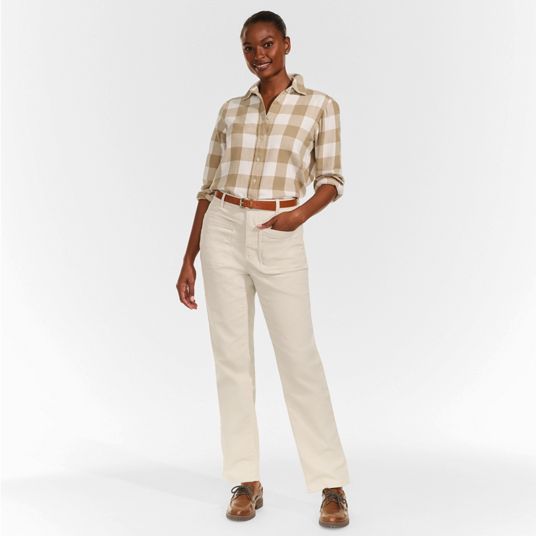 Women's Off-White Pants | Lands' End