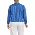 Women's Plus Size Carefree Cotton Shirt with Removable Bow, Back