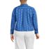 Women's Plus Size Carefree Cotton Shirt with Removable Bow, Back