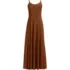 Women's Silky Knit Godet Maxi Dress, Front