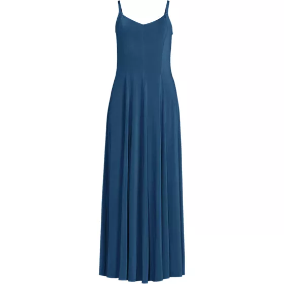 Women's Plus Size Silky Knit Godet Maxi Dress - primary