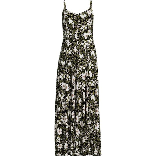 lands end petite maxi dress Lands' End Petite Square Neck Tiered Maxi Dress