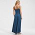 Women's Silky Knit Godet Maxi Dress, Back