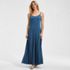Women's Silky Knit Godet Maxi Dress, Front