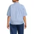 Women's Plus Size Cooling Elbow Sleeve Button Front Shirt, Back
