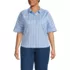 Women's Plus Size Cooling Elbow Sleeve Button Front Shirt, Front