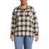 Women's Plus Size Print Anyweather Fleece Shirt Jacket, Front