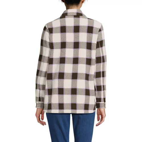 Women's Print Anyweather Fleece Shirt Jacket, Back