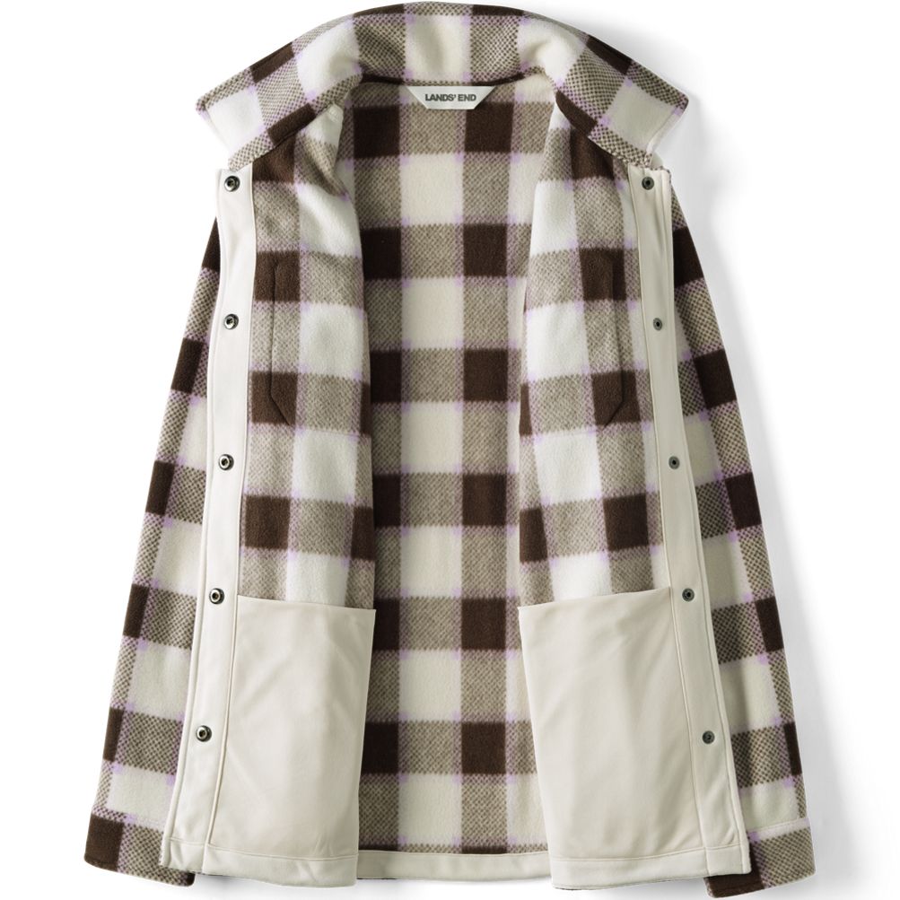 Women's Print Anyweather Fleece Shirt Jacket | Lands' End