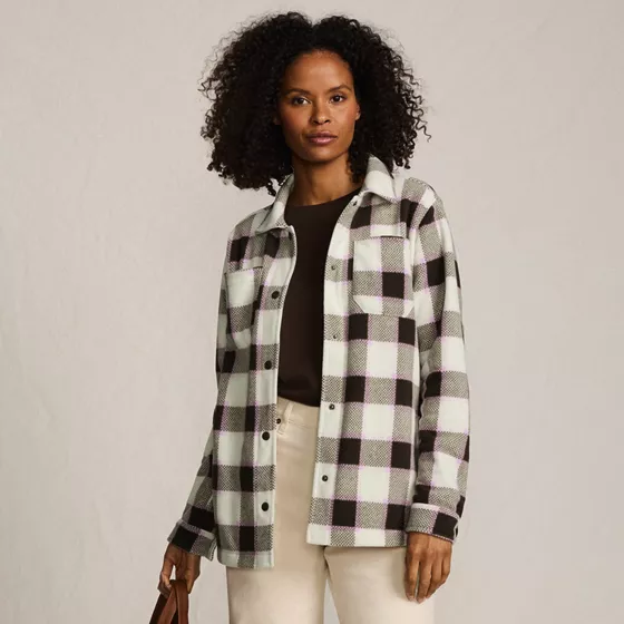 Women's Print Anyweather Fleece Shirt Jacket - primary