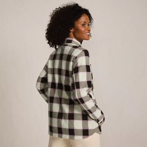 Women's Print Anyweather Fleece Shirt Jacket, Back