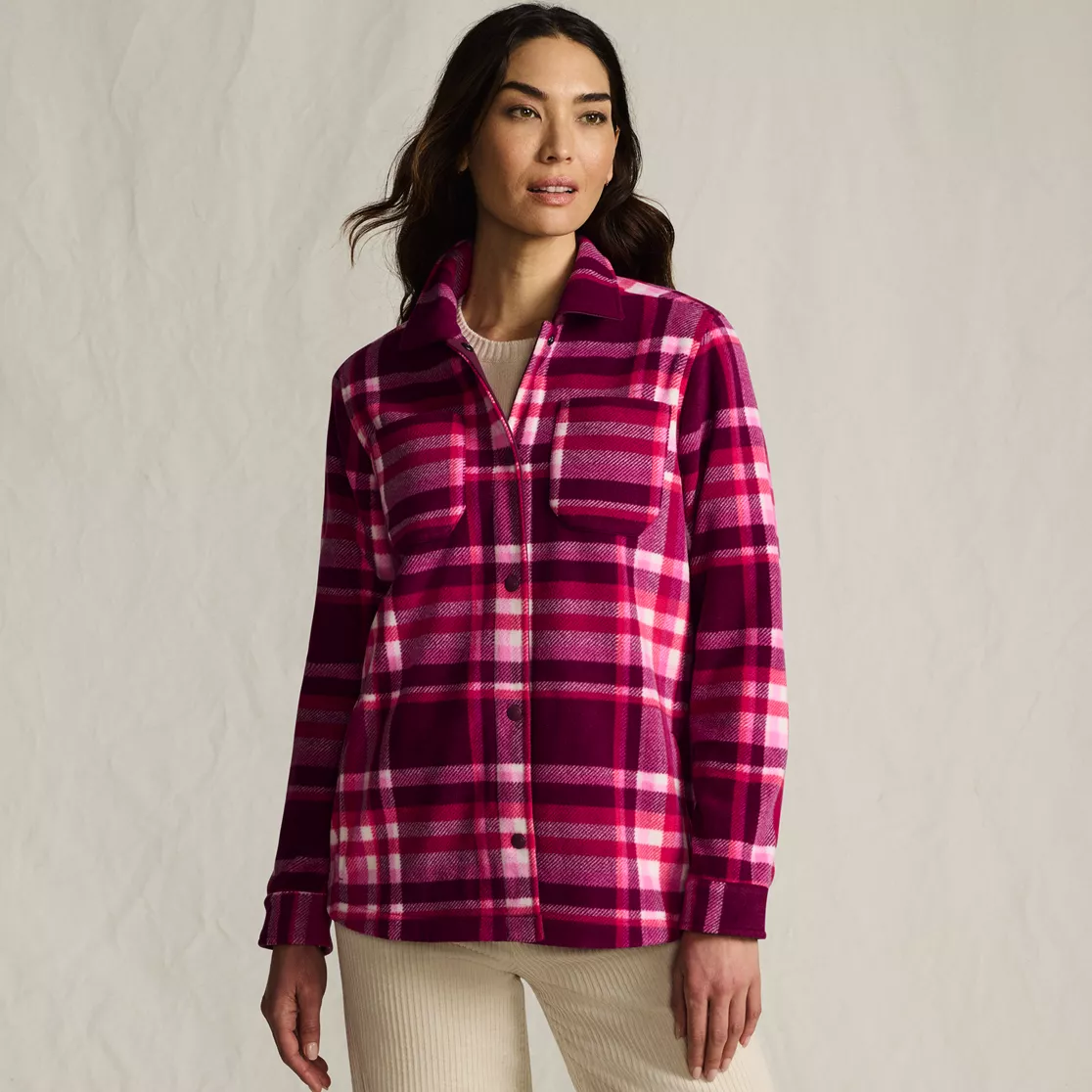 Women's Print Anyweather Fleece Shirt Jacket