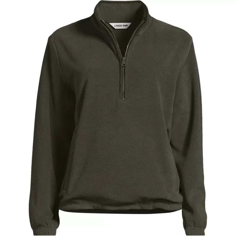 Women's Petite Anyweather RainDefense Fleece Quarter Zip Pullover, Front