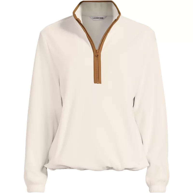 Women's Petite Anyweather RainDefense Fleece Quarter Zip Pullover, Front