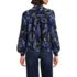 Women's Chiffon Removable Tie Neck Blouse, Back
