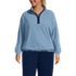 Women's Plus Size Anyweather RainDefense Fleece Quarter Zip Pullover, Front