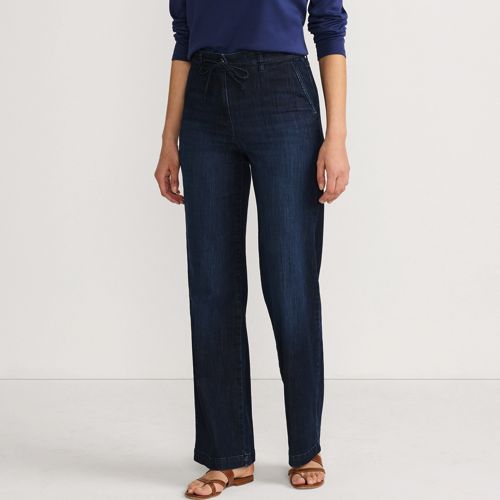  Lands' End Soft Denim Jeans Mit Weitem Bein, Damen, Größe:36 Regular, Blau, Baumwolle/polyester/lyocell (viskose), By Lands' End 