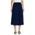 Women's Poplin High Rise Bubble Hem Midi Skirt, Back