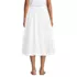 Women's Poplin High Rise Bubble Hem Midi Skirt, Back