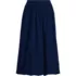 Women's Poplin High Rise Bubble Hem Midi Skirt, Front