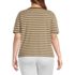 Women's Plus Size Elbow Sleeve Supima Cotton Boatneck T-Shirt, Back