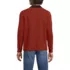 Men's Long Sleeve Corduroy Collar Bedford Rib Quarter Zip, Back