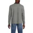 Men's Long Sleeve Corduroy Collar Bedford Rib Quarter Zip, Back