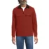 Men's Long Sleeve Corduroy Collar Bedford Rib Quarter Zip, Front