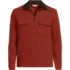 Men's Long Sleeve Corduroy Collar Bedford Rib Quarter Zip, Front