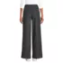 Women's Brushed Flannel Mid Rise Wide Leg Trousers, Back