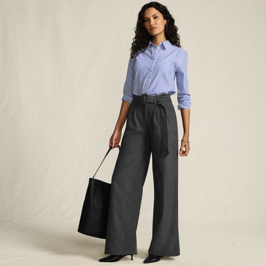 Womens Petite Gray Pants | Lands' End