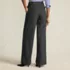 Women's Brushed Flannel Mid Rise Wide Leg Trousers, Back