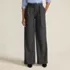 Women's Brushed Flannel Mid Rise Wide Leg Trousers, Front