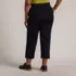 Women's Plus Size Ponte High Rise Straight Leg Crop Pants, Back