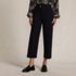 Women's Ponte High Rise Straight Leg Crop Pants, Front