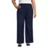 Women's Plus Size Brushed Flannel Mid Rise Wide Leg Trousers, alternative image