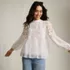 Women's Chiffon and Lace Blouse, alternative image