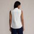 Women's Sleeveless No Iron Shirt with Lace Inset, Back