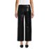 Women Faux Leather Mid Rise Relaxed Straight Leg Crop Pants, Back