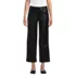Women Faux Leather Mid Rise Relaxed Straight Leg Crop Pants, Front