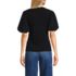 Women's Drapey Rib Puff Sleeve Scoop Neck Top, Back