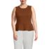 Women's Plus Size Sleeveless Starfish Peplum Top, Front